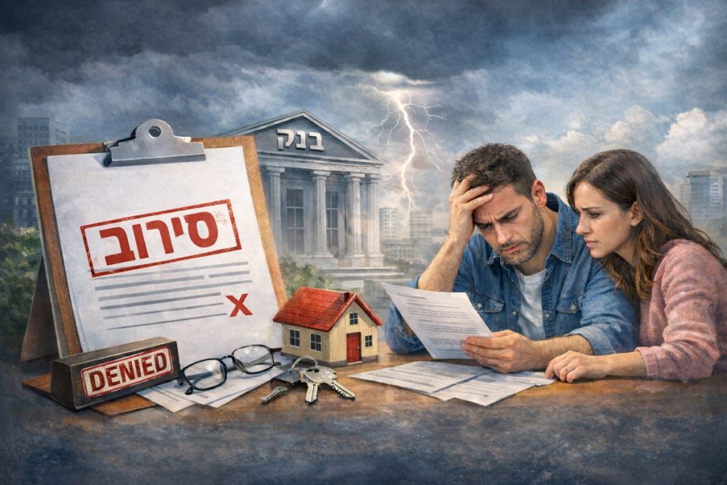סירוב משכנתא לאחר אישור עקרוני – המדריך המלא להצלת העסקה